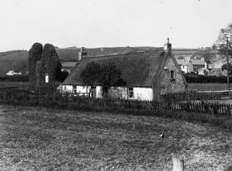 Copy of historic photograph showing view from S.