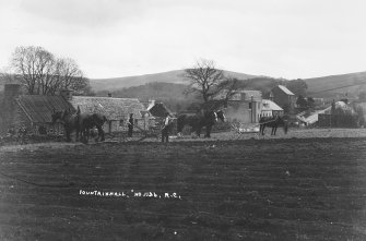 Copy of historic photograph showing general view from W.