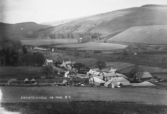 Copy of historic photograph showing general view from S.