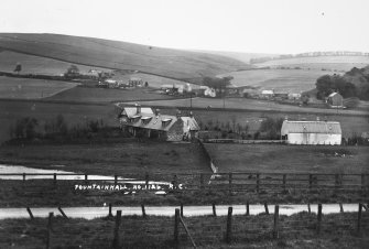 Copy of historic photograph showing general view from NE.