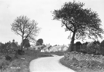 Copy of historic photograph showing general view.