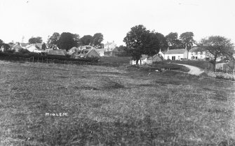 Copy of historic photograph showing general view.