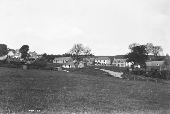 Copy of historic photograph showing general view.