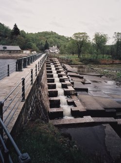 View of fish ladder from W