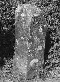 Milestone to west of aqueduct, from SSW