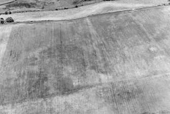 Mains of Melrose, ring-ditch: oblique air photograph.