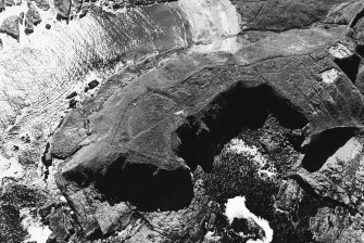 Cullykhan, promontory fort: oblique air photograph.