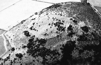 Berry Hill, enclosure: aerial view under snow.