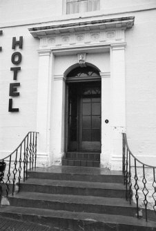 Front door of George Hotel, 2 Tay Street, Newburgh, Fife