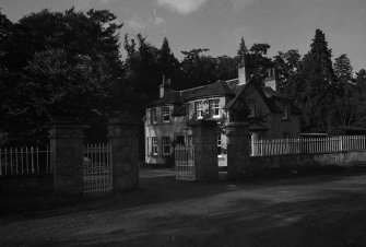 Conon House gate piers with lodge, Urquhart and Logie Wester., Highlands