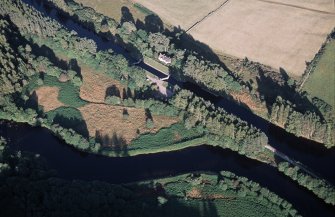 Aerial view of Kytra Lock, Caledonian Canal, Fort Augustus, looking NE.