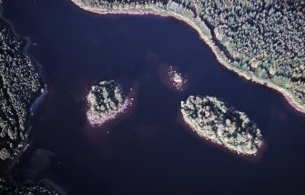 Aerial view of Loch Knockie, E of Loch Ness, looking NE.