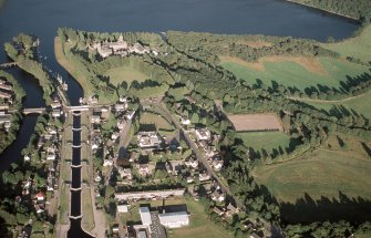 Aerial view of Fort Augustus, looking ENE.