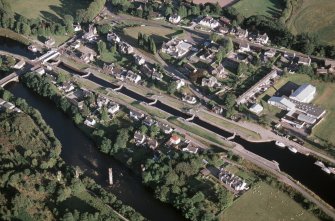 Aerial view of Fort Augustus, looking E.