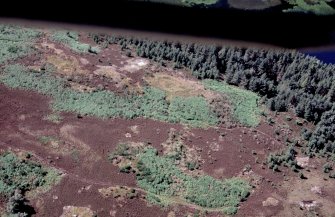 Aerial view of High ground W of Aigas House, near Beauly, looking NW.