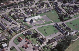 Aerial view of Kirkhill village, near Beauly, looking SE.