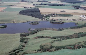Aerial view of Loch Flemington, E of Inverness, E of Inverness, looking WNW.