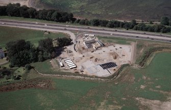 Aerial view of Coach House Inn, Stoneyfield, Inverness, looking N.