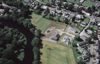 Aerial view of Beauly, looking W.