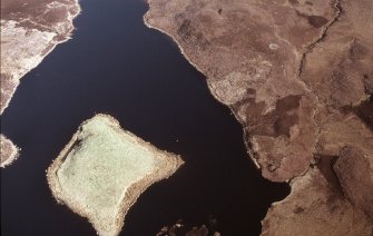 Aerial view of Loch Salachaidh, near Morvich, Strath Fleet, East Sutherland, looking E.
