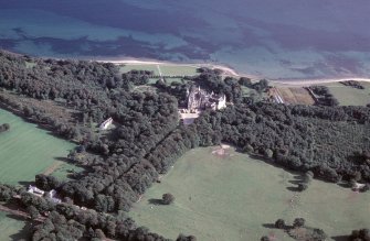 Aerial view of Dunrobin Castle, Golspie, East Sutherland, looking SE.