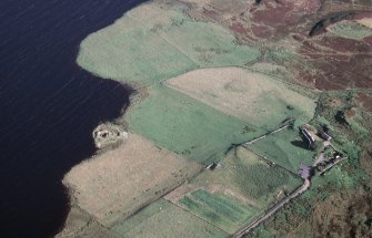 An oblique aerial view of South Yarrows, Wick, Caithness, looking SE.
