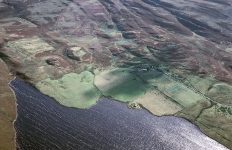 An oblique aerial view of South Yarrows, Wick, Caithness, looking SW.
