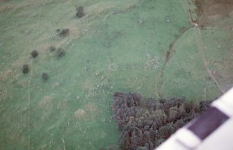 Aerial view of land W of Blarich, Strath Fleet, Sutherland, looking W.