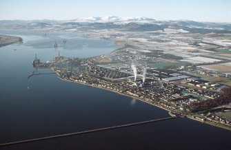 Aerial view of Invergordon and the Cromarty Firth, looking W.