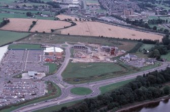 Aerial view of Inverness Business and Retail park, Inverness, looking SSW.