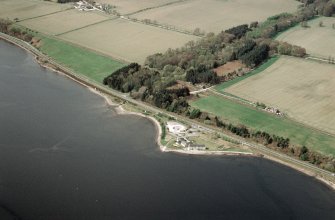 Aerial view of Foulis Point, Evanton, Easter Ross, looking W.