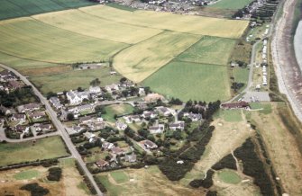 An oblique aerial view of Fortrose, Rosemarkie, Ross and Cromarty, looking NNW.