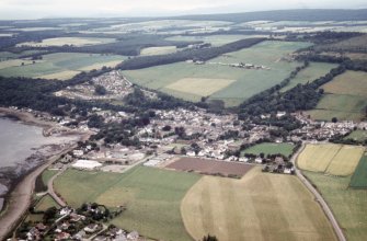 An oblique aerial view of Fortrose, Rosemarkie, Ross and Cromarty, looking W.