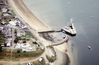 An oblique aerial view of Cromarty harbour, Ross and Cromarty, looking SSW.