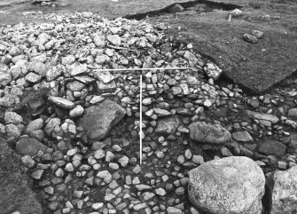 Excavation photograph : trench I - view of entrance after initial cleaning.
