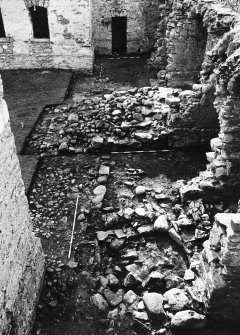 Excavation of the NW and SW casemates (including the well), the main forestair and medieval remains.