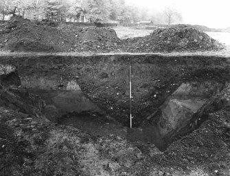 Trench 4, N side V-shaped ditch.