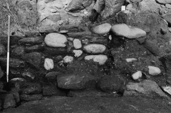 Excavation photograph : elevation - wall 23.