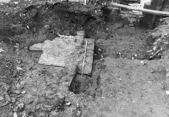 Jedburgh Abbey excavation archive
Frames 18-19: Yard of No 4 Abbey Bridge End, showing wall 1113 partially exposed, from E
Frames 20-21: Yard of No 4 Abbey Bridge End, showing wall 1113 partially exposed, from S
Frames 22-23: Yard of No 4 Abbey Bridge End, showing wall 1113 partially exposed, from W
Frames 24-31: General views of Trench J, showing E end of extended chapter house, from N
Frames 32-33: Trench J: grave 1109, from W
Frames 34-35: Trench J: deposits overlying wall 960, from W
Frame 36: Unidentified