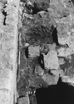 Jedburgh Abbey excavation archive
Frames 22-23: Area 2: Trench F: Section between 502 and 378, showing 557 and 551. From W.
Frames 24-25: Area 2: Trench G: W end of 400, showing capstones of drain 386. From W.
Frame 26: blank
Frame 27: Area 2: Trench G: Sondage through E end of 400, complete. From N.
Frames 28-30: Area 2: Trench F: view of trench and surroundings from above.
Frames 31-34: Area 2: Trench D: view of trench and surroundings from above.
Frames 35-36: Area 1: General views.
Frame 37: Area 2: visitors.