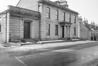 View of Clydesdale and North Bank, 1 High Street, Inverurie, from south east.