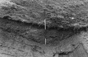 Excavation photographs: Film 9; sections of rampart and ditches; general views of long trench (possibly trench I).