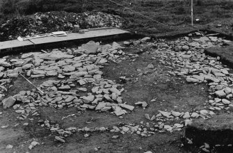Excavation photographs: Film 30; Trench VII; detail of context 417; working shots.
