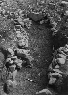 Excavation photographs: Film 47; Trench VI (souterrain); unidentified features; unidentified finds; general views.