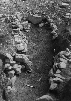Excavation photographs: Film 47; Trench VI (souterrain); unidentified features; unidentified finds; general views.