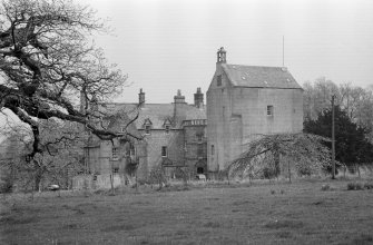 General view of Cessnock Castle from west.