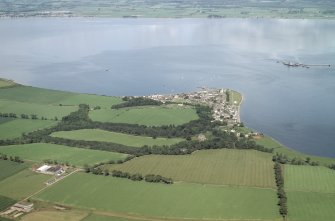 Aerial view of Cromarty Mains Farm, Cromarty House and Cromarty, looking NW.