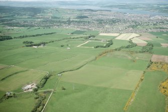 Aerial view of Milton of Leys and Druid Temple Farms, Inverness, looking NW.