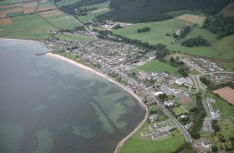 Aerial view of Golspie, East Sutherland, looking SW.