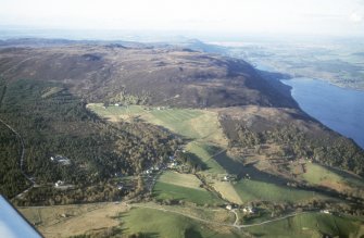 Aerial view of Abriachan and S end of Loch Ness, looking NE.